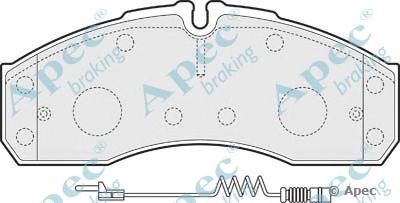 APEC BRAKING pad1541 -  Комплект тормозных колодок, дисковый тормоз